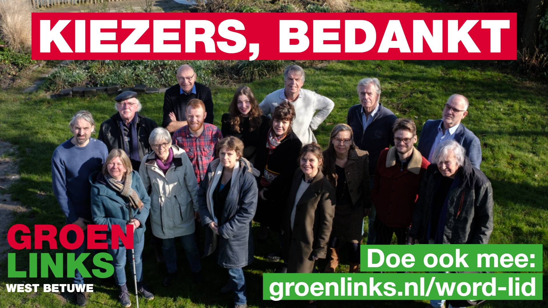 bedankt